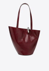 Jacquemus Medium Bambola Leather Shoulder Bag Burgundy 25HBAW00412AC20C01/R_JACQM-490