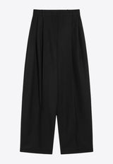 Jacquemus Pleated Wool Pants Black 25HPAW00615AW00705/R_JACQM-990