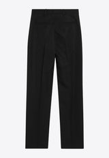 Jacquemus Straight-Leg Wool Tailored Pants Black 25HPAW00622AW00637/R_JACQM-990