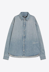 Jacquemus Signature Logo Denim Shirt Blue 25HSHM00545AD00017/R_JACQM-33C
