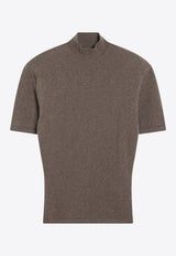 Jacquemus High-Neck Ribbed Top Brown 25HSWW00629AK00282/R_JACQM-850