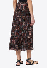 Isabel Marant Etoile Diya Midi Skirt Black 25PJU0239FAC1J19E/Q_ISAET-02FK