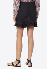 Isabel Marant Etoile Breenea Mini Ruffled Skirt Black 25PJU0301FAC1J06E/Q_ISAET-01BK