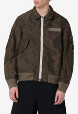 Sacai Zip-Up Bomber Jacket Green 26-03913MNY/S_SACAI-531