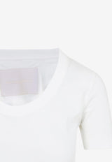 Scoop-Neck Ribbed T-shirt