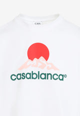 Mountains Print Short-Sleeved T-shirt