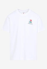 Mountains Waves Print T-shirt