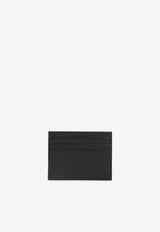 Logo-Plaque Calf Leather Cardholder
