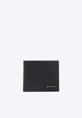 Logo-Plaque Bi-Fold Calf Leather Wallet