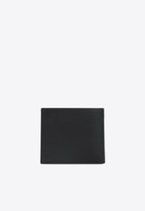 Logo-Plaque Bi-Fold Calf Leather Wallet