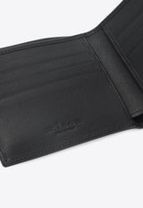 Logo-Plaque Bi-Fold Calf Leather Wallet