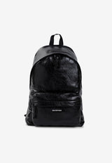 Explorer Nappa Leather Logo Backpack