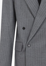 Newark Pinstripe Double-Breasted Blazer