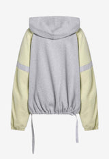 The Attico Colorblocked Zip-Up Hooded Sweatshirt Multicolor 260WCB0011JJF007AA/S_ATTIC-841
