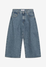 The Attico Faded Cropped Jeans Blue 260WCP0029DDD116AA/S_ATTIC-024