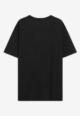 The Attico Shaped-Hem Washed T-shirt Black 260WCT0035JJJ025AA/S_ATTIC-615