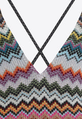 Zigzag-Pattern One-Piece Swimsuits