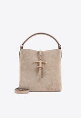 T Timeless Suede Bucket Bag
