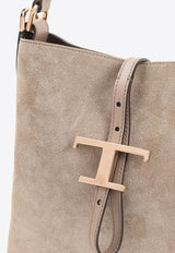T Timeless Suede Bucket Bag