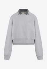 Layered Sweatshirt with Logo-Lettering