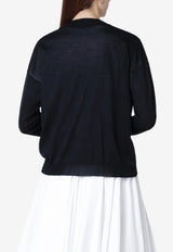 Roberto Collina Wool Buttoned Cardigan Blue 261FXA03010WO/S_ROBER-10