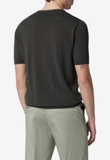 Roberto Collina Fine Knit T-shirt Dark Brown 261MYA10021CO/S_ROBER-08