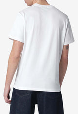 Parajumpers Logo Patch Crewneck T-shirt White 26SMPMTSER01CO/S_PARA-0501
