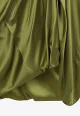 فستان دالانت غير متماثل من الحرير