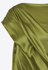 فستان دالانت غير متماثل من الحرير