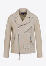 جاكيت بايكر كيلي من الجلد