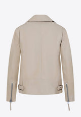 جاكيت بايكر كيلي من الجلد