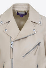 جاكيت بايكر كيلي من الجلد