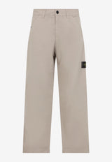 Compass Patch Straight-Leg Pants