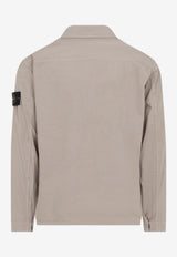 Logo Patch Zip-Up Overshirt