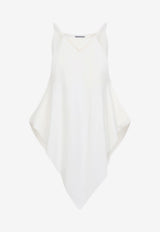 Scarf Top in Silk and Wool