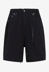 Wide-Leg Easy Denim Shorts