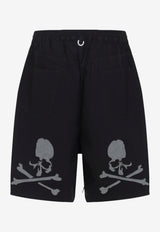Wide-Leg Easy Denim Shorts