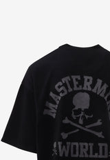 Velour Skull-Print T-shirt