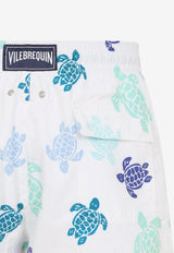 Moorea Turtles Print Swim Shorts