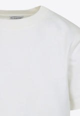 تي شيرت برقعة شعار ورقبة دائرية