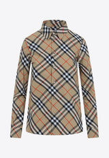Long-Sleeved Checked Shirt