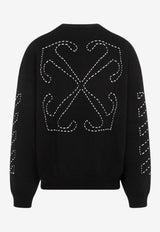 سويت شيرت بشعار الأسهم المائلة المُدروز