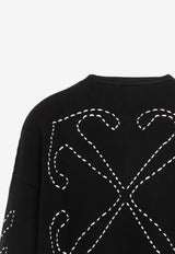 سويت شيرت بشعار الأسهم المائلة المُدروز