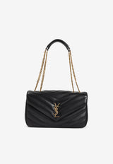 Medium Loulou Shoulder Bag in Matelassé Leather