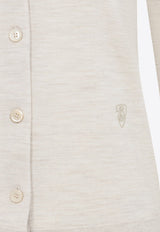 B Shield Embroidered Wool Sweater