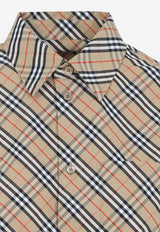 Vintage Check Cropped Shirt