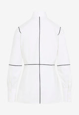 Long-Sleeved Paneled Shirt