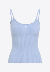 Logo Rib-Knit Tank Top