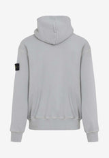 Logo-Patch Zip-Up Hooded Sweatshirt