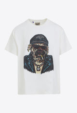 Oct Biker Dog Printed T-shirt